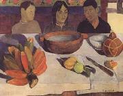 Paul Gauguin The Meal(The Bananas) (mk06) oil painting on canvas